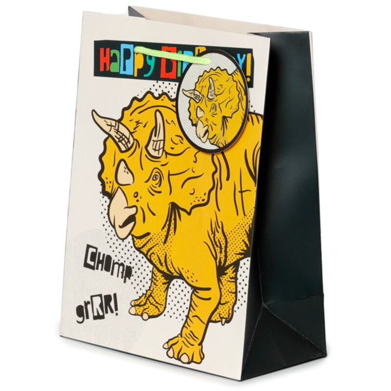 Alles Gute zum Geburtstag Dinosaurier - Geschenktüte mittelgroß