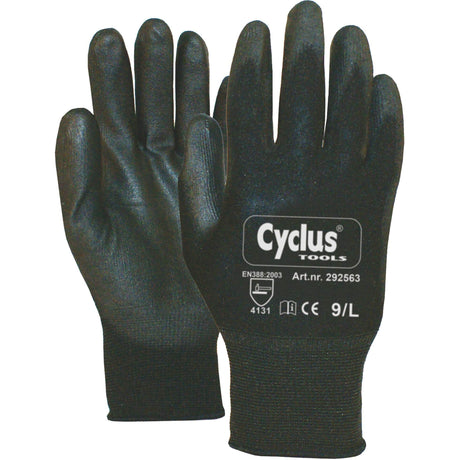 Cycplus-Arbeit Handschuhe pu-flex l (9) schwarz