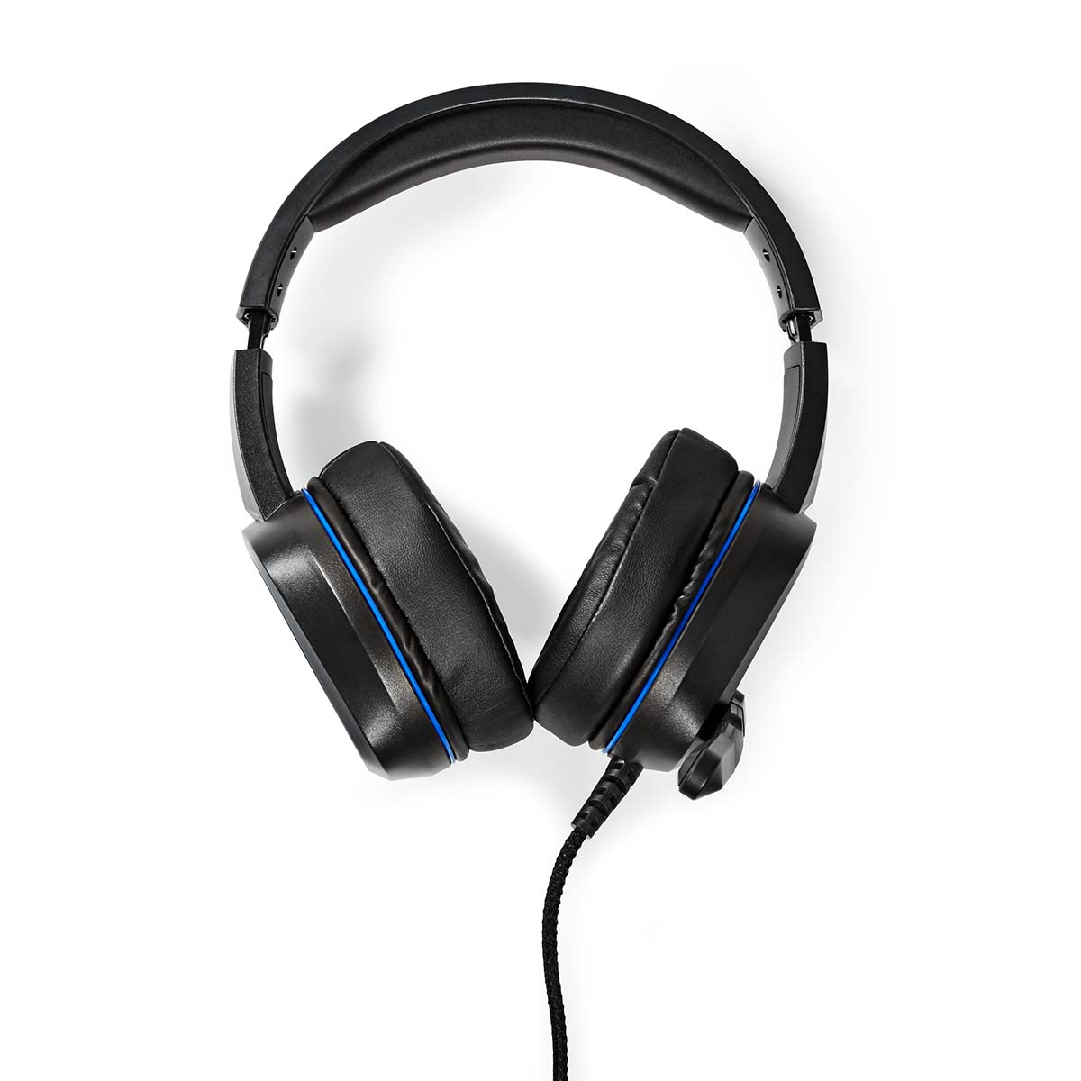 Nedis Gaming-Headset | Over-Ear | umgeben | USB Typ-A | zusammenklappbares Mikrofon | 2,10m | LED - ghst410bk
