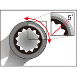 Stab Klapperschlüssel mit 8-15 mm- schwarz