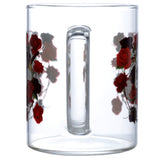 Totenkopf-Rosen-Teebecher aus Glas