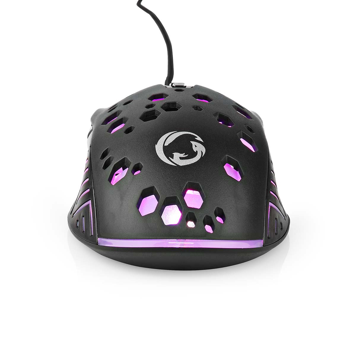 Nedis Gaming-Maus | verkabelt | 800 1200 2400 3200 4800 7200 dpi | einstellbare dpi | Anzahl der Tasten: 7 | programmierbare Tasten | Rechtshänder | 1,50m | rgb - gmwd410bk