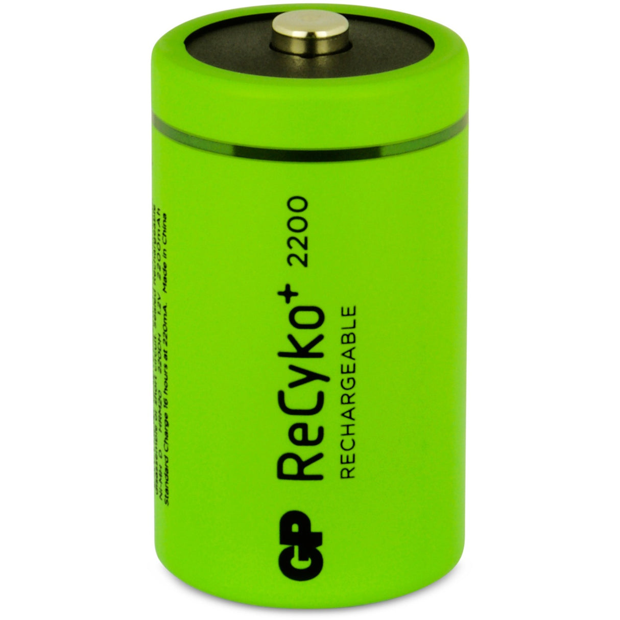 GP -Batterien Recyko+ D 2200 2 wiederaufladbare Batterien