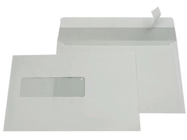 Galerieumschläge ft 156 x 220 mm, Fenster links (500 Stück)