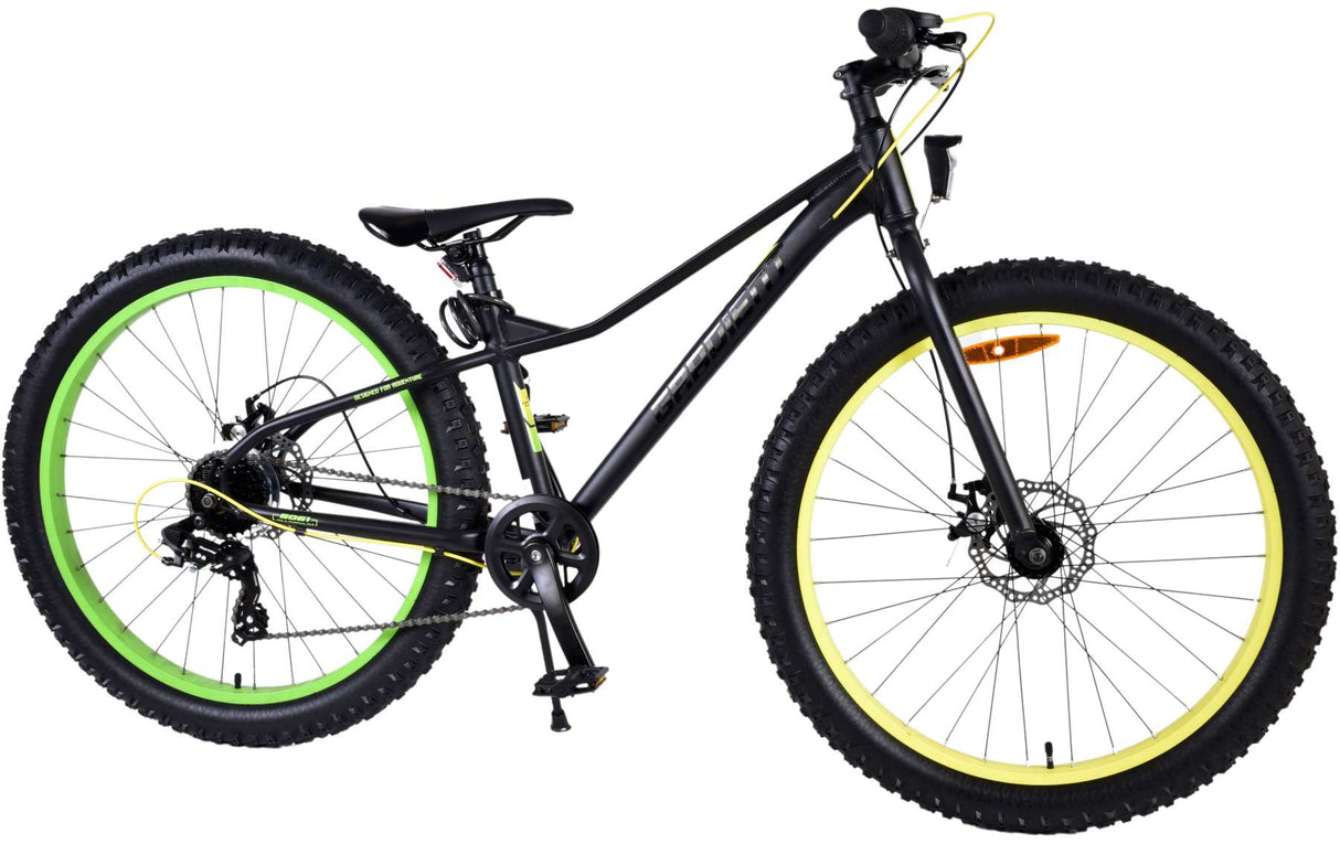 Volare Gradiente Bicicleta para niños - Niños - 26 pulgadas - Black Amarillo Verde - 7 Velocidad - Colección Prime