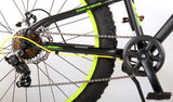 Volare Gradiente Bicicleta para niños - Niños - 24 pulgadas - Black Green Yellow - 7 Velocidad - Colección Prime