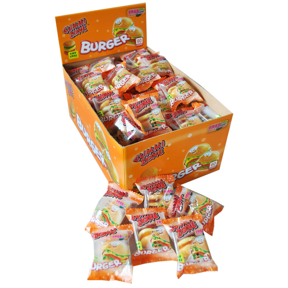 Gummi Zone Mini-Burger (60 Stück)