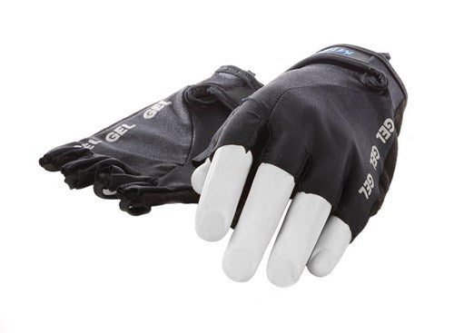 Mirage Lycra Handschuh Größe L Gel Schwarzer kurzer Finger auf Karte