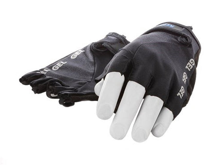Mirage Lycra Handschuh Größe XL Gel Schwarzer Kurzfinger auf Karte