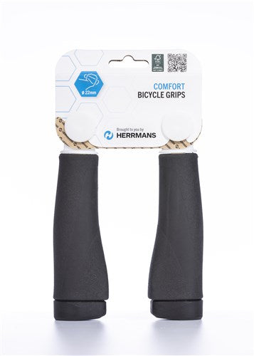 Herrmans Clik DD37 Original Fahrradgriff - ergonomisch einstellbar - 123 mm - schwarz