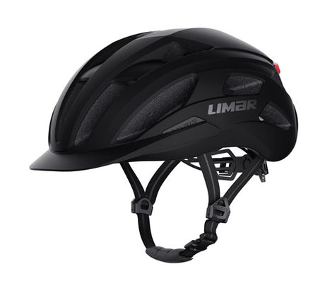 Limar helm action urban m 53-57 mat zwart met led