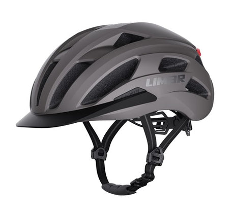 Limar helm action urban l 57-61 mat grijs met led