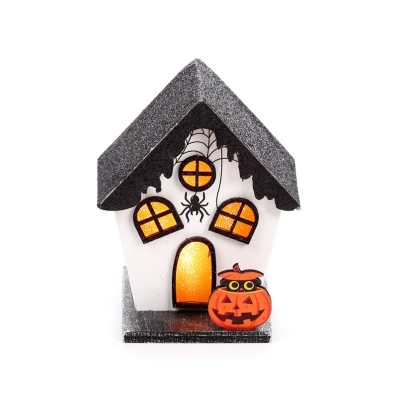Gruselige Kürbisspinnenhaus-Halloween-LED-Dekoration