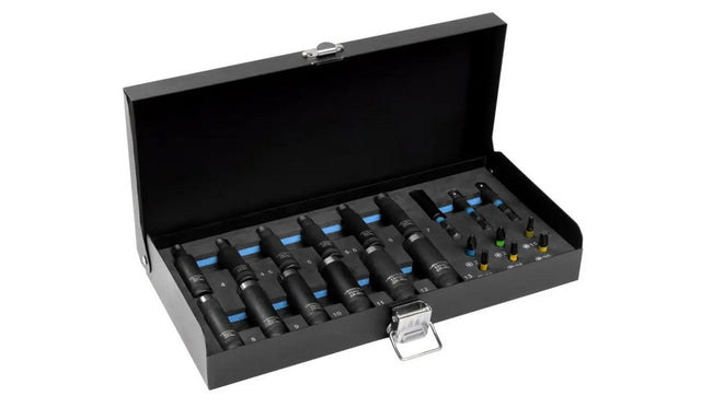 Hogert set van schokdopjes en -bits 21el. 4 - 13mm