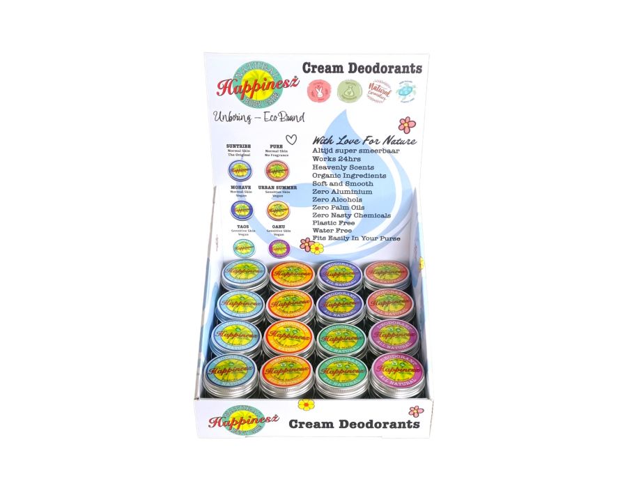 Happinesz Display - Deodorant - 48st