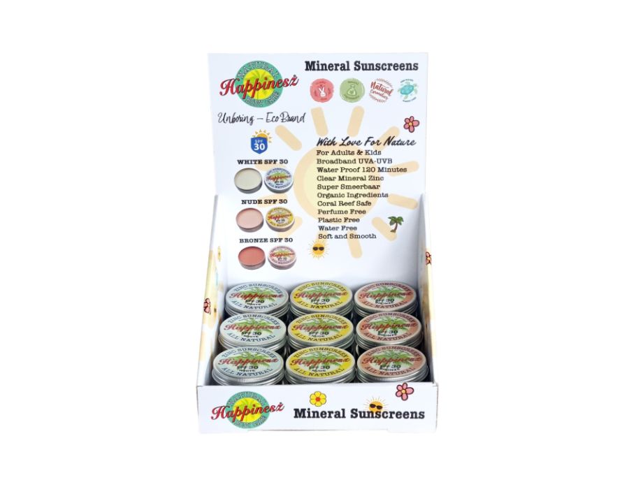 Happinesz Display - Sonnenschutzmittel - 24st