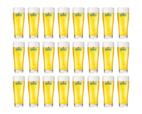 Heineken ellipse glas (24x 25cl)