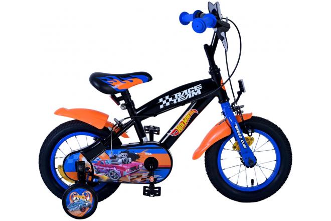 Heta Wheels Children's Bike Boys 12 tum Black Orange Blue Two Hand Brakes