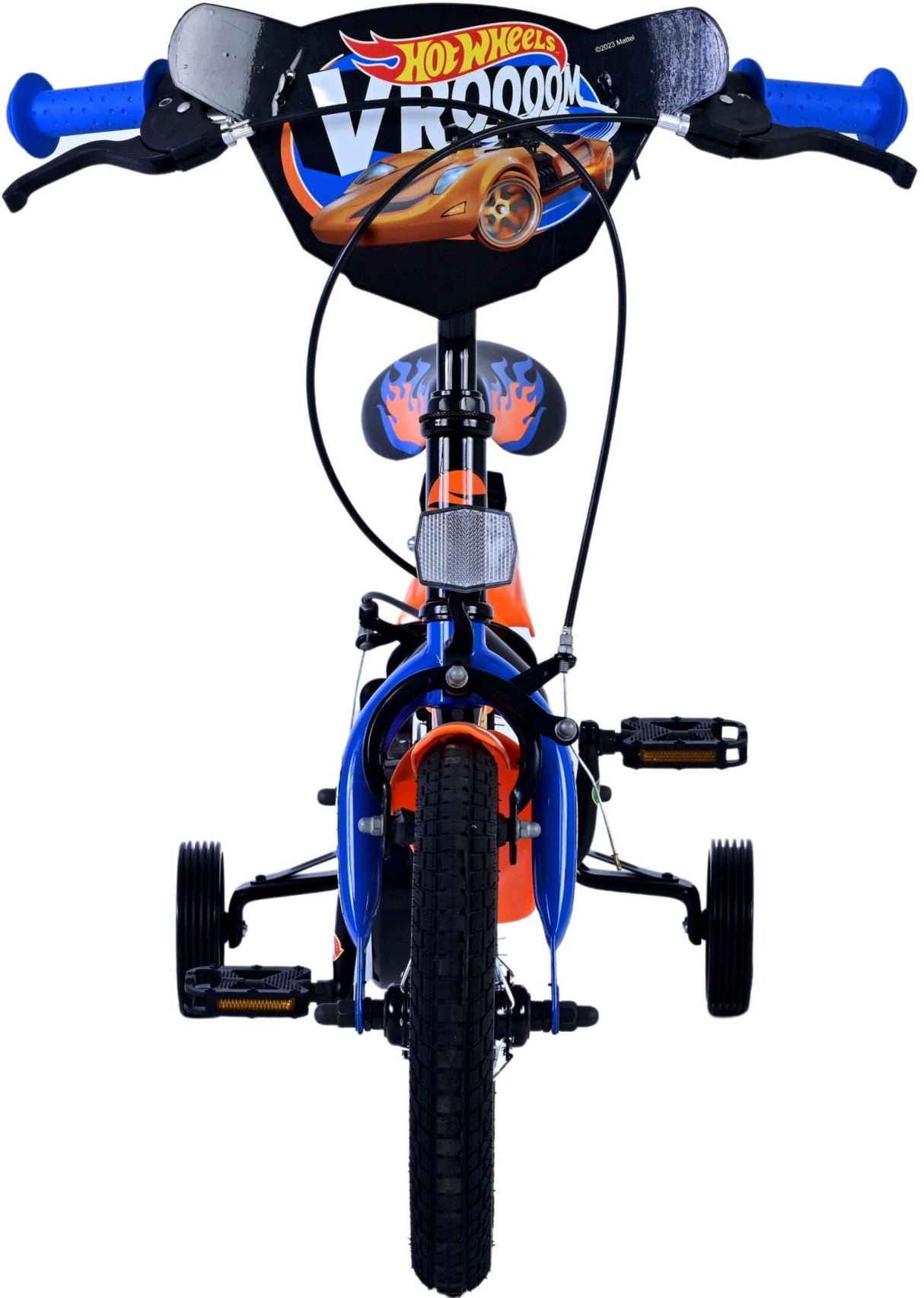 Heta Wheels Children's Bike Boys 12 tum Black Orange Blue Two Hand Brakes