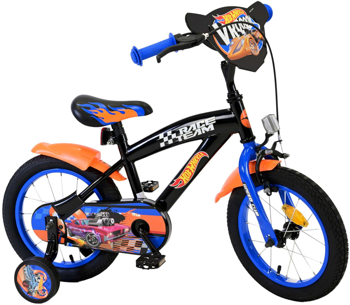 Hot Wheels per bambini Bike Boys da 14 pollici arancione nero blu