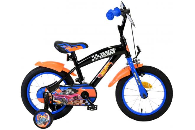 Hot Wheels per bambini Bike Boys da 14 pollici arancione nero blu