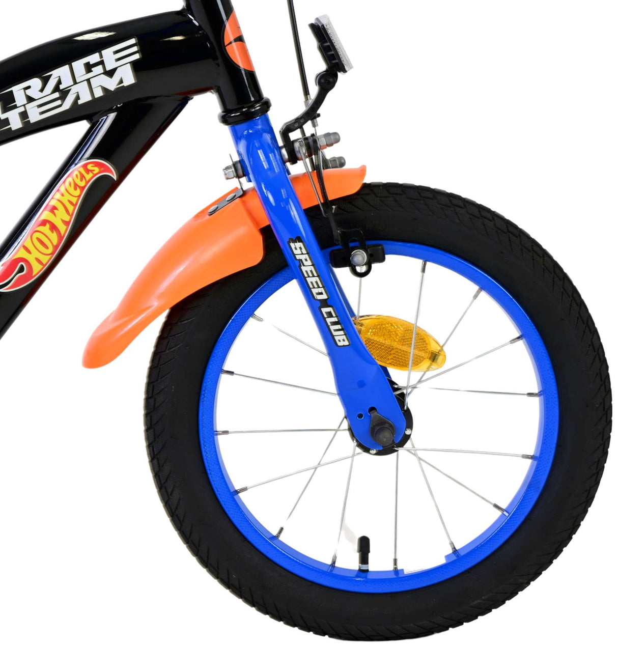 Hot Wheels per bambini Bike Boys da 14 pollici arancione nero blu