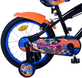 Hot Wheels Kinderfiets Jongens 16 inch Zwart Oranje Blauw Twee handremmen