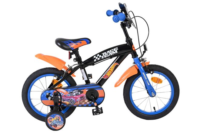 Heiße Räder Hot Wheels Kinderfahrrad - Jungen - 14 Zoll - Schwarz - Zwei Handbremsen
