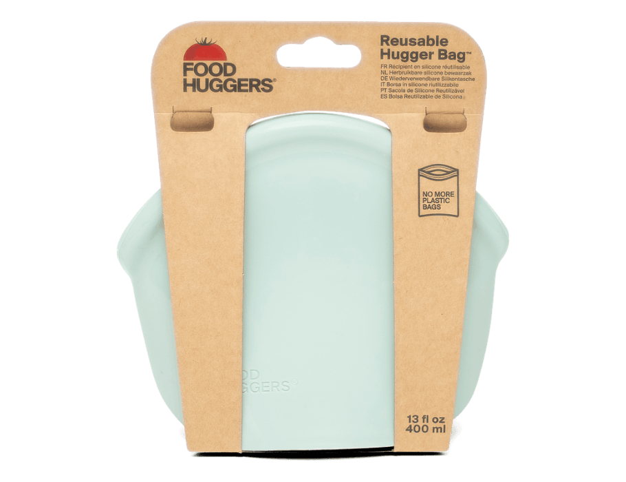 Wiederverwendbarer Aufbewahrungsbeutel von Food Huggers – 400 ml – Jade massiv