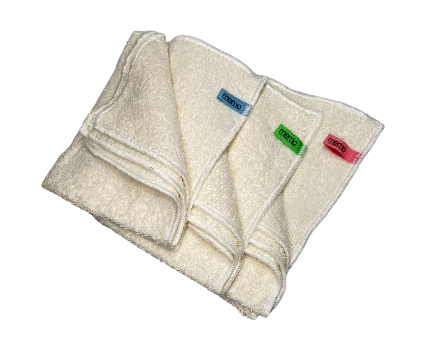 Memo-Haushaltstücher mit Farbetiketten – 30 cm x 30 cm – 3 Stück