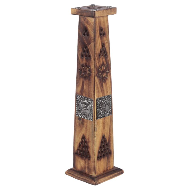 Elefanten-Räucherstäbchenhalter aus Mangoholz