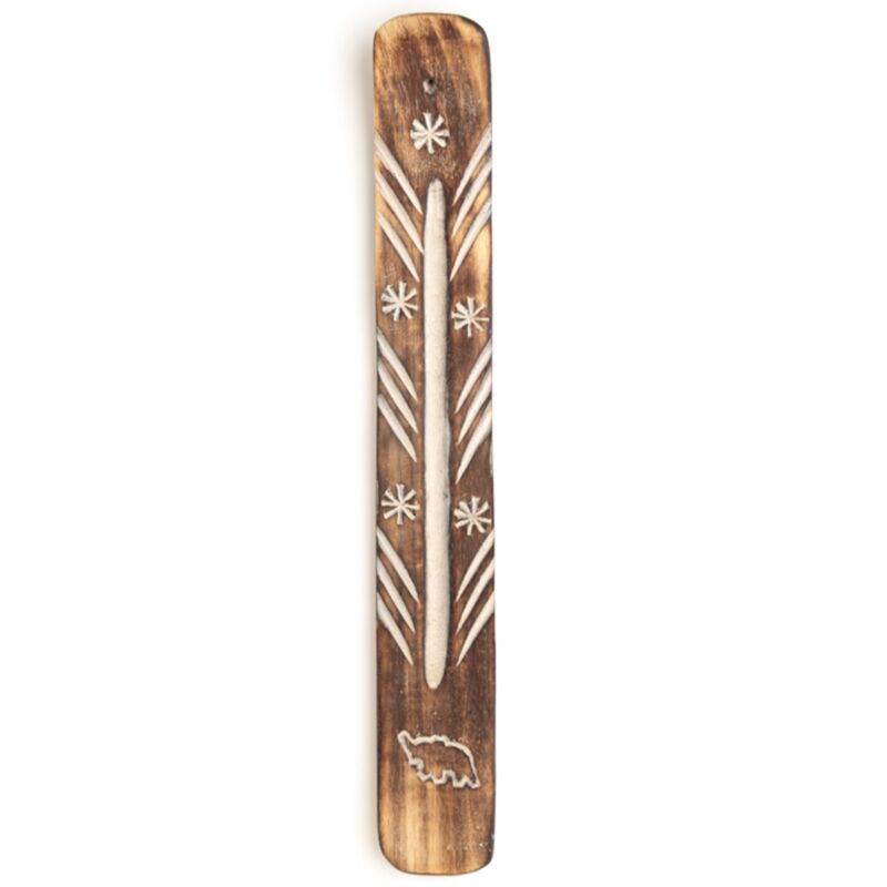 Elefanten-Räucherstäbchenhalter aus Mangoholz
