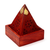 Pyramiden-Räucherkegel aus Mangoholz, Buddha-Formteile