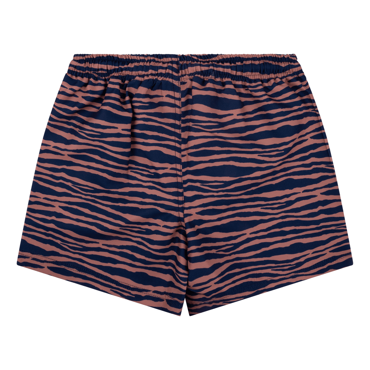 Lebendige Streifen | Blau-Orange UV-Badehose Junge
