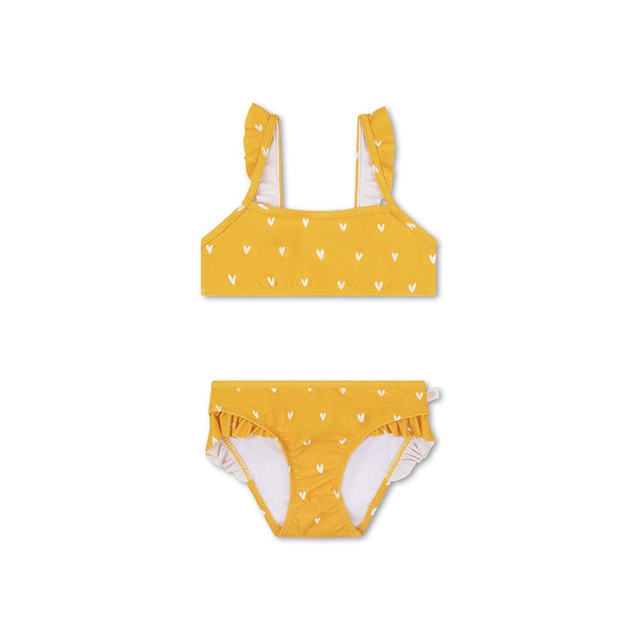 Orangenkuss | Orangefarbener UV-Bikini für Mädchen