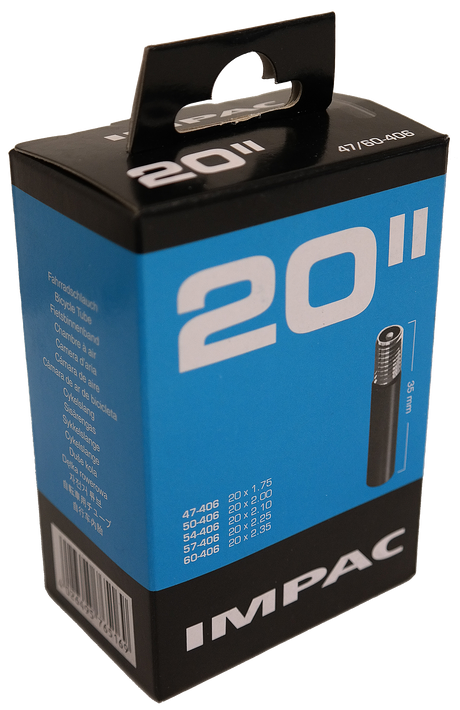 Impac Innenrohr (von Schwalbe) AV20 20x1.75 ETRO 40 60-406 VALIEL: Autoschraderventil 35 mm