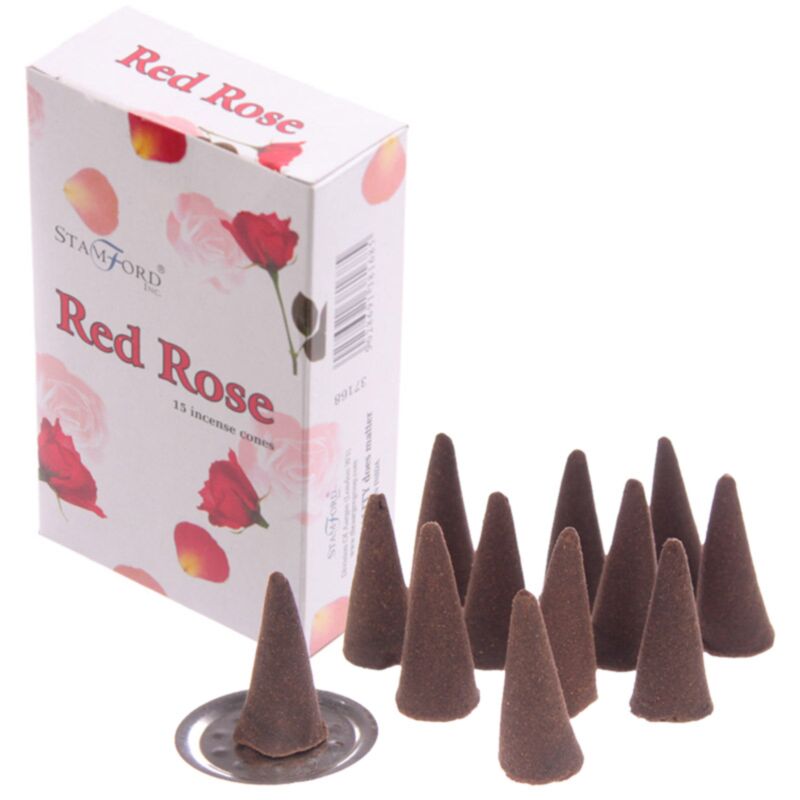 Rote Rose 37168 – Stamford Räucherkegel