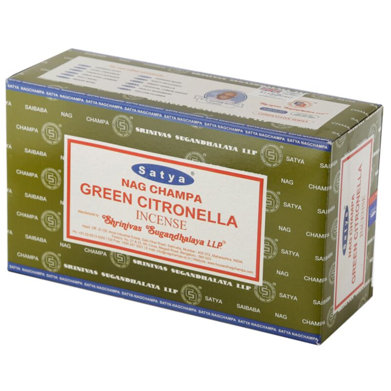 01356 grüne Citronella – Satya Nag Champa Räucherstäbchen