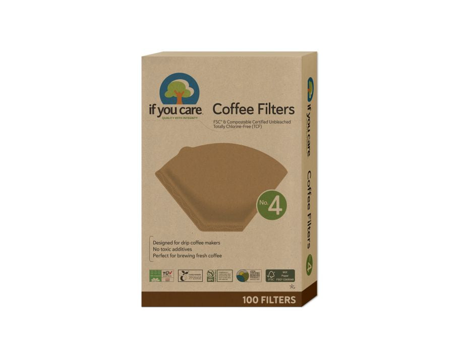 Wenn Sie sich für Kaffeefilter interessieren – nein. 4 - FSC - ungebleichtes, chlorfreies Papier - 100 Stk.