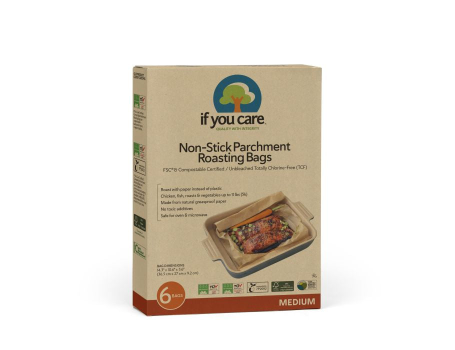 If you care Papier-Koch- und Bratbeutel m - 6 Stk.fsc