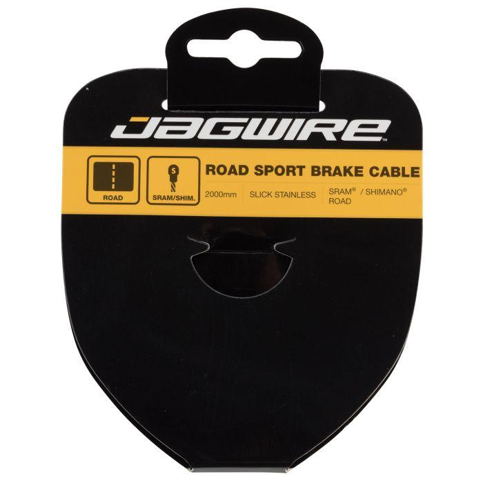 Jagwire Rennrad-Bremskabel – Sport-Slick-Edelstahl – 1,5 x 2000 mm – Sram Shimano