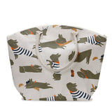 Bertrand, die französische Bulldogge, Jute-Strandtasche