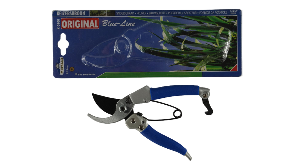 Snoeischaar metallo 18cm dames model blauw grijs
