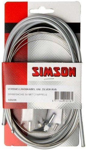 ELVEDES GEAR Kabel Sram Torpedo Sachs Silber Uni.