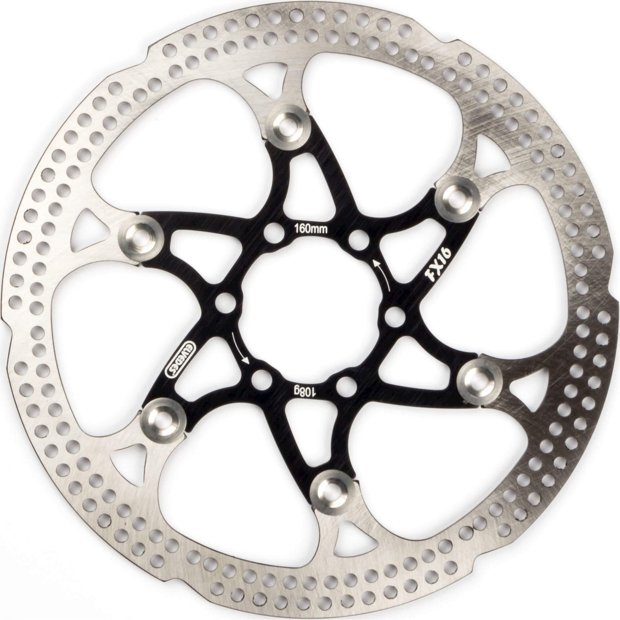 Elvedes FX Brake Disc 160mm 108gr. Sort 2015146