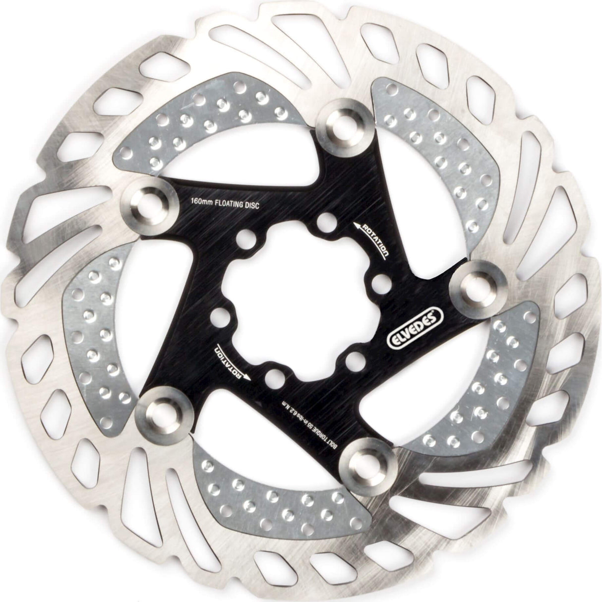 Disco de freno Elvedes CRX16 Rotor 160 mm 6 pernos