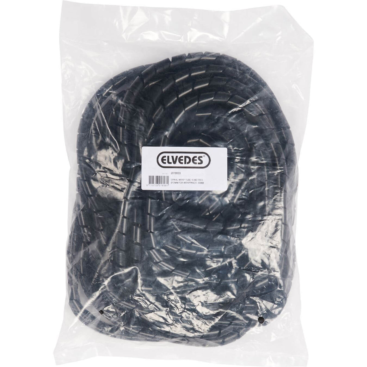 Elvedes Spiralschlauch (12mm) 10 Meter schwarz