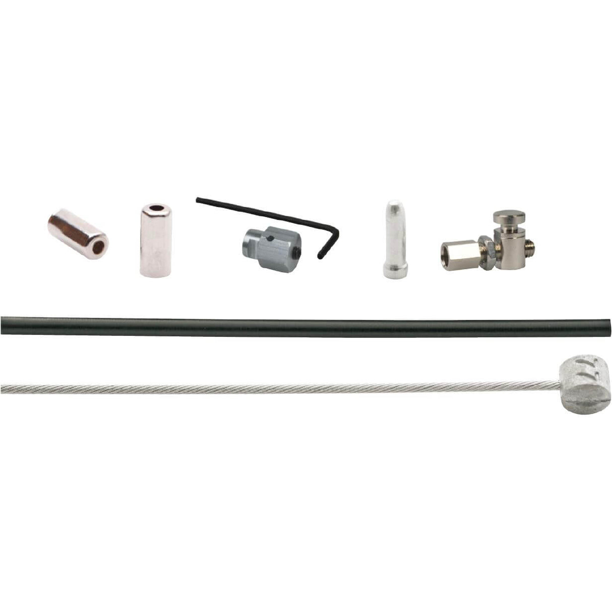 Elvedes Rollerbrake Cable Kit BR-IM41 50 53 1700mm 2250mm Rustfrit stål sort (på kort)