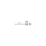 Umwerferkabel 1,1 mm Silber 2250 mm