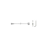 ELVEDES 6473 Edelstahl Indoor -Kabel -Kabel -Trommelbrems -Tonne -Peer mit Stelbout auf der Karte